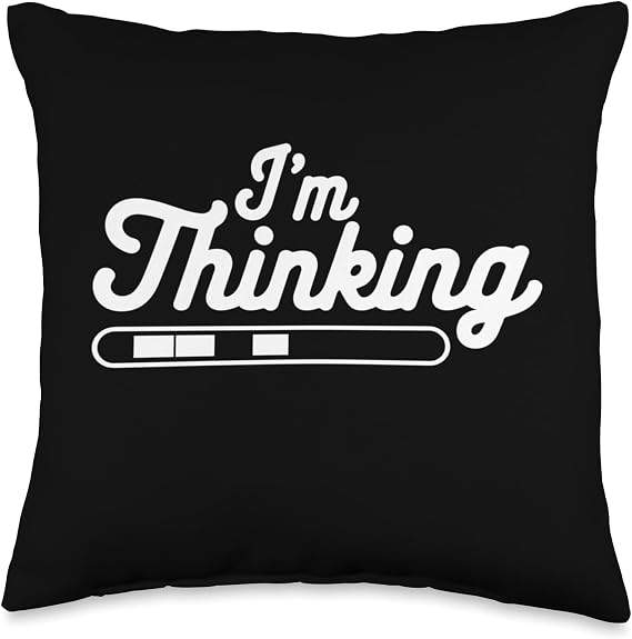 I'm Thinking Programmers Tech Computer Coding Engineer Geek Throw Pillow