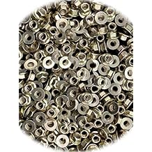 (Qty 50pcs) 5/8-11 Grade 8 All Metal Flange Lock Nuts Wiz Nuts 5/8 x 11 Nuts 5/8x11 ZY Hardware Fastener Kit Set RV8278S