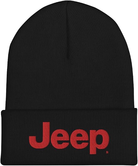 Jeep Logo Cuffed Beanie Hat