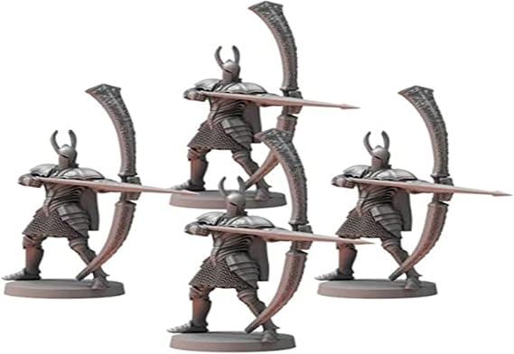Steamforged Games Dark Souls The Role Playing Game: Silver Knight Greatbowmen Miniatures & Stat Cards