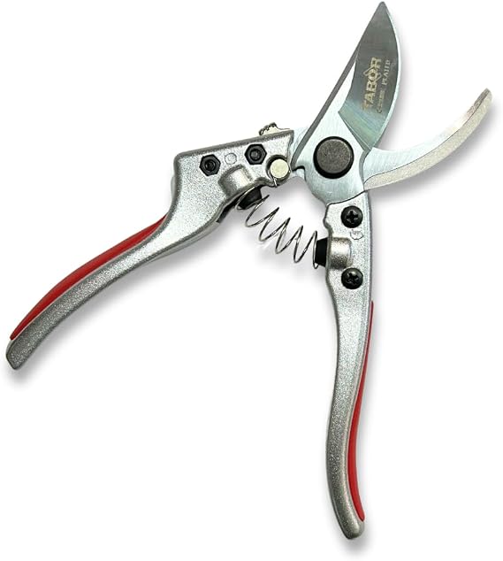 TABOR TOOLS S834A Bypass Pruning Shears for Medium to Large Hands, Stainless Steel Blades with 3/4 Inch Cut Capacity, Professional Hand Pruner, Garden Secateurs & Clippers with Safety Lock