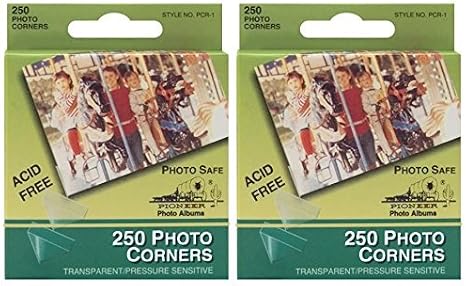 Pioneer Photo Albums PCR1 Photo Corners 250 Count (Pack of 2)