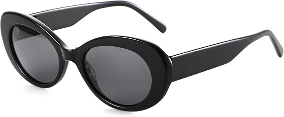 ZENOTTIC Polarized Sunglasses Women Oval Retro Acetate Shades for Ladies