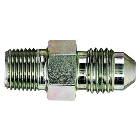 Eaton Aeroquip 2021-6-5S Male Connector, Male 37 Degree JIC, Male Pipe Thread, JIC 37 Degree & NPT End Types, Carbon Steel, 3/8 NPT(m) x 5/16 JIC(m) End Size, 5/16" Tube OD