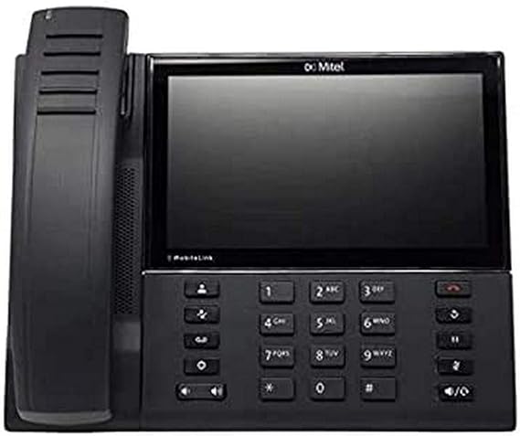 Mitel MiVoice 6940, Black, Corded, IP Phone (50006770) with Wireless Handset