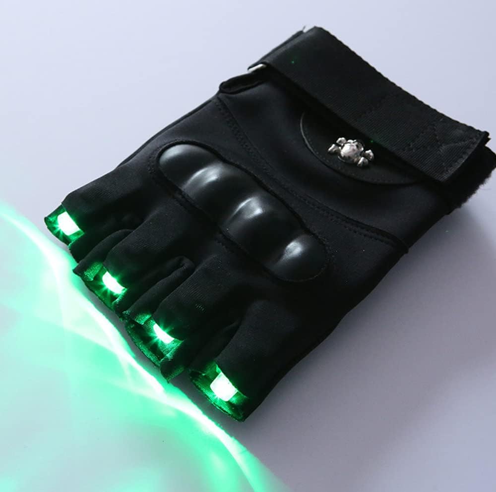 LED Gloves, Flash LED Gloves Finger Lamp LED Children Glowing Gloves Green