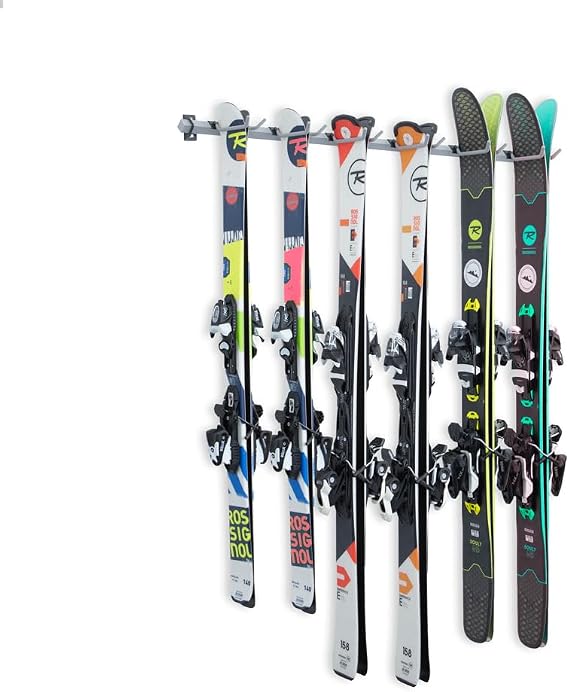 Storage Wall Mounted Ski Racks (6-Pair)