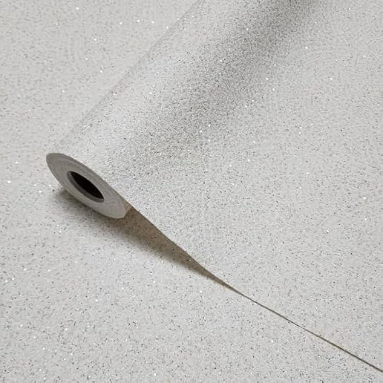 Wallpaper Vermiculite Off White Yellow Silver Glitter Scales Natural 3D