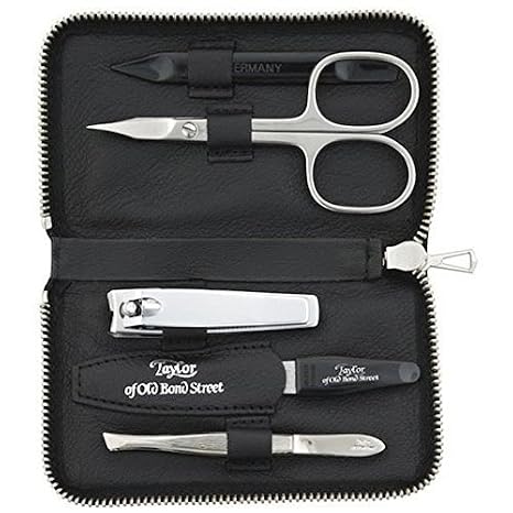 Taylor Of Old Bond Street Dark Brown Manicure Set