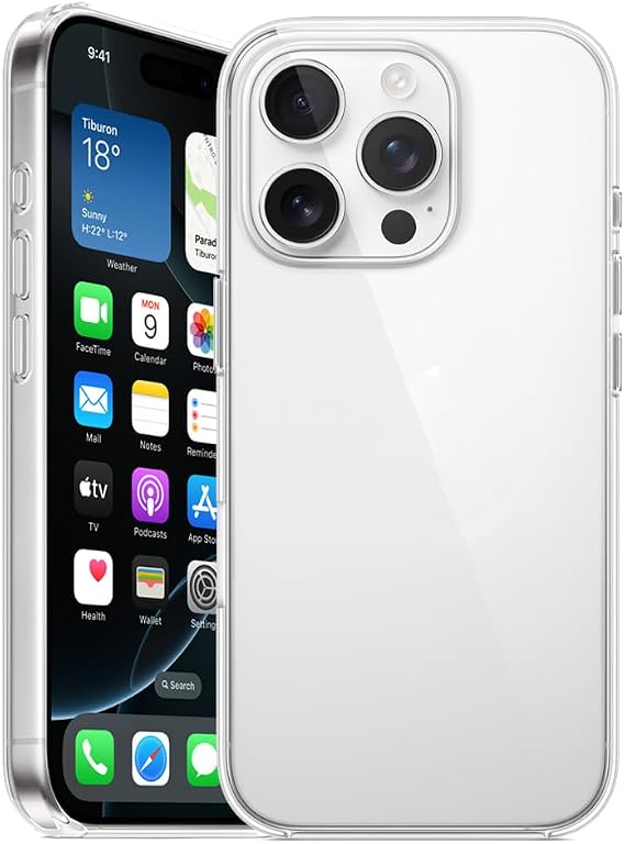 İPhone 15 Pro Max İle Uyumlu Yüksek Kalite Özel Tasarım Şeffaf Telefon Kılıfı SZR01