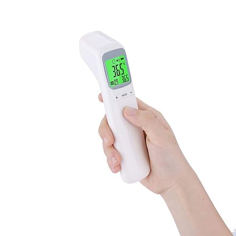 Forehead Thermometer for Adults, No-Touch Infrared Digital, Non Contact Baby Thermometer, Accurate Reading with Large Display, Mute Mode, Memory Recall