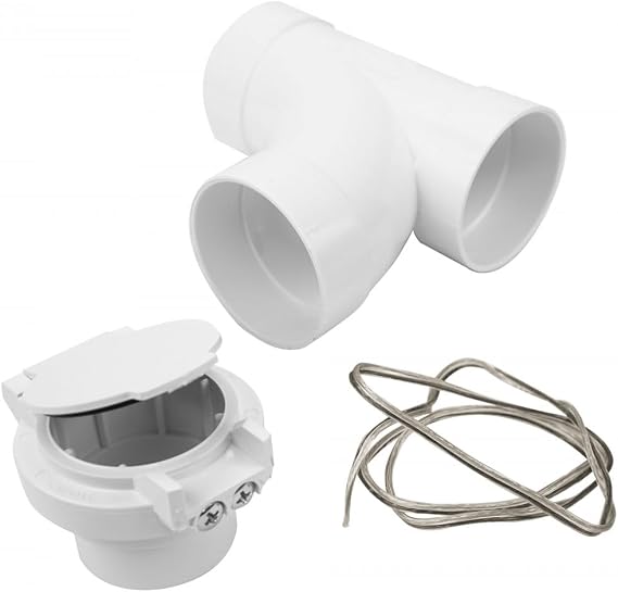 OVO KIT-INSV-01 Utility Valve Kit Includes for Central Vacuum, White