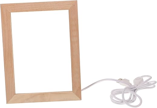 Glowing Led Photo Frame Usb Luminous Lighted Display for Bedroom Study Living Room Creative Night Light Lighting Modes Decorative Tabletop Accessory
