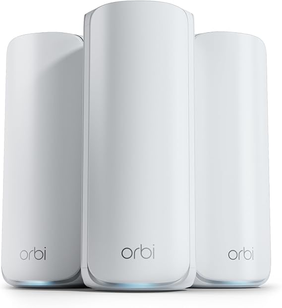 NETGEAR Orbi 770 Series WiFi 7 Mesh System, Up to 6,750 sq ft., 3 Pack