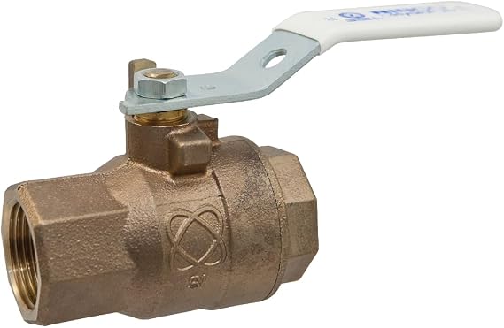 NIBCO Fig No T58580LFSS, 1/2 in. LF Two-Piece Bronze Ball Valve, Threaded