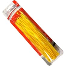 Tek-İş Sarı Plastik Kablo Bağı | 200mm x 2.5mm | 100 Adet | Cırt Kelepçe Seti | Tel Bağlama ve Kablo Düzenleme