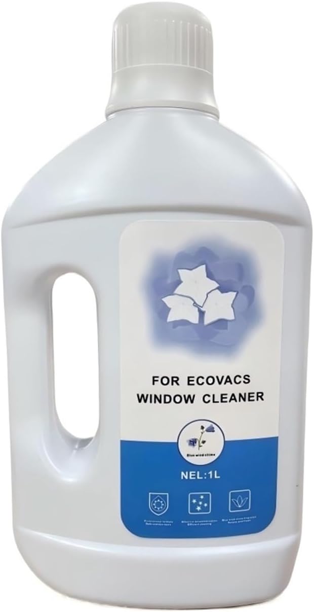 KAFTKO Compatible With Ecovacs Window Fittings. 1L Of Glass Cleaning Fluid Is Suitable For All Window Models. Compatible With WINBOT W2 PRO  W2 Omni  W960  W920  W880