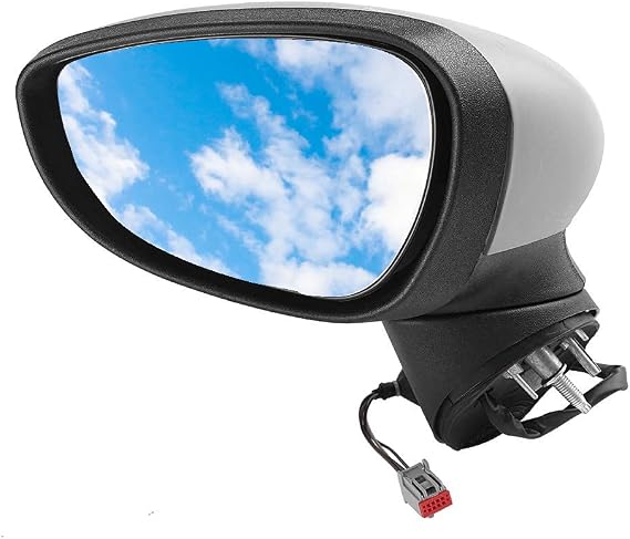 Side Mirror Replacement, with Power Heated and Turning LED Signal Towing Mirrors Complete Wing Door Mirror Rear View Mirror Compatible with Ford Fiesta MK7 2008-2012 - Left Driver Side