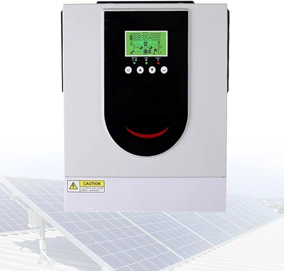 6200W Hybrid Solar Inverter 48V DC to 220/230/240V AC, Single Phase Pure Sine Wave Inverter with 120A MPPT Controller, Support Parallel, for 48V LiFePO4/Li/GEL/AGM Battery
