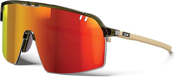 Julbo Intensity Performance Sunglasses for Men & Women w Full Venting, Panoramic View for Active Sports - 100% UV Protection