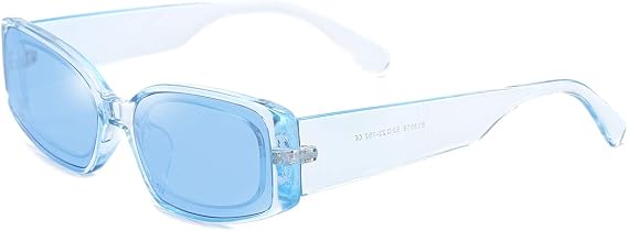 Dollger Rectangle Sunglasses for Women Men Retro Chunky Y2K Sunglasses Rectangular 90s 00s sunglasses Pink