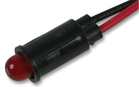 Dialight Panel Mount Indicator, Led, 6.35Mm, Red, 2.2V - 559-2101-007F