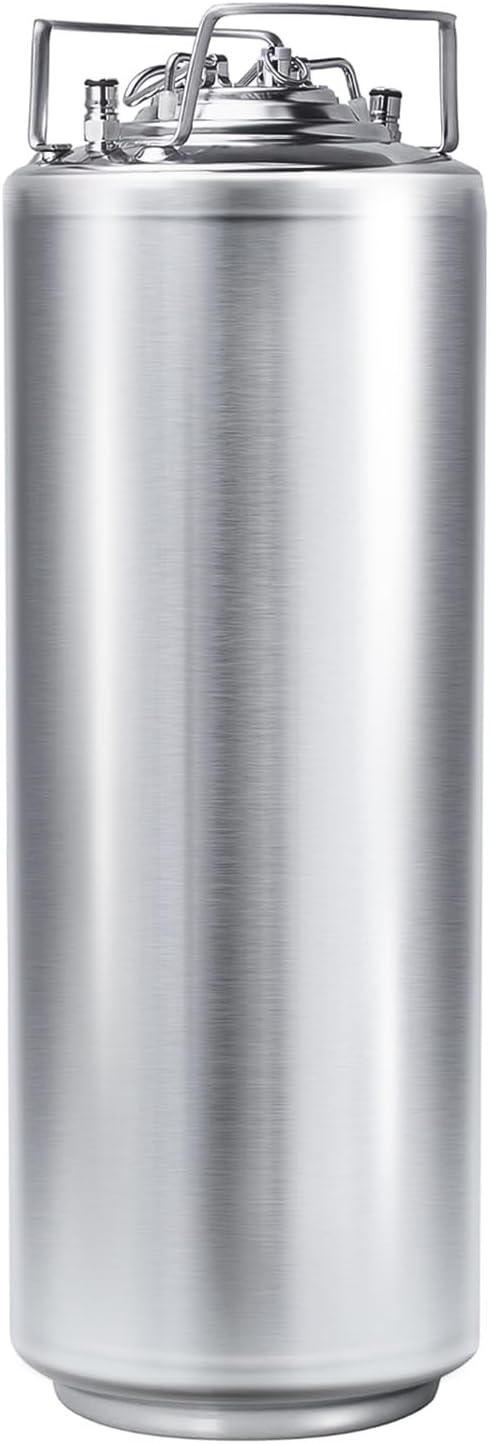 TMCRAFT 6.5Gal Stainless Steel Mini Ball Lock Keg with Quick Disconnect Set