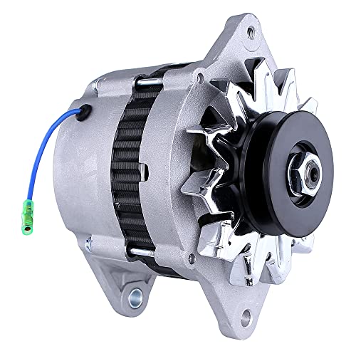 RAREELECTRICAL 12V 55 Amp Alternator Compatible with Yanmar Marine 2Gm20 3Gm30 3Hm35 3Jh2 3Jh3 Diesel Hitachi Lr155-20