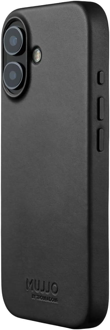 Mujjo Leather Case for iPhone 17 MagSafe Compatible - Black