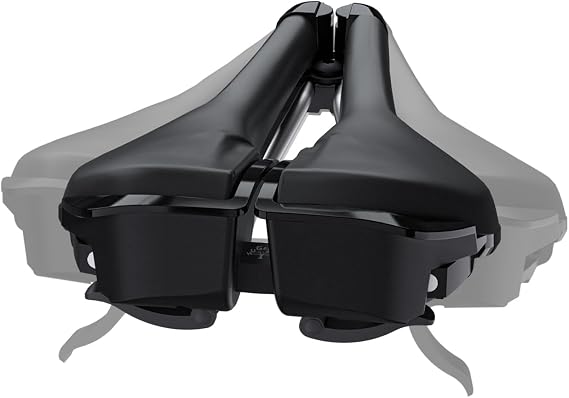 Width Continuously Adjustable Bike Seat - Comfortable & Prostate Friendly Bicycle Saddle for Mountain Bikes, Road Bikes, City Bikes & Exercise Bikes