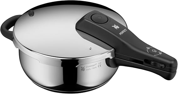 WMF Perfect Rapid Cooker Diameter 22 cm Diameter 3 Litres with Flame Protection, Cromargan Stainless Steel Suitable for Induction