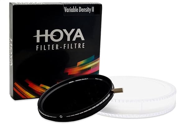 Hoya 52mm Variable ND Filter II 1.5 to 9 Stops (ND3-400) Density Camera Lens Filter Multi-Coated Optical Glass & Thin Frame Minimizes Vignetting with Knob for Smooth Rotation (Accepts 55mm Cap)