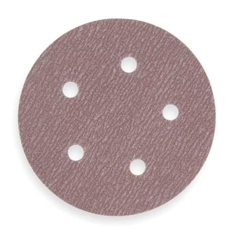 Norton A275OP Hook and Loop Sanding Discs, Orbital Sander Sandpaper for Wood, Aluminum and Fiberglass, 80 Grit Sand Paper, 5 Inch Sanding Discs Hook and Loop, Pack of 100