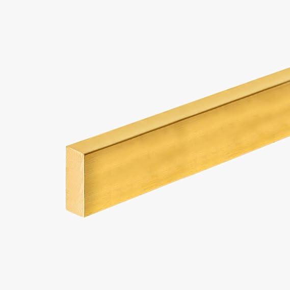 Kunovo Solid Brass Threshold Transition Strips, Flooring Gap Filler Strips for Wood/Tiles/Laminate/Marble, Simple Installation Doorways Divider Strip (Color : 0.5cm x 1.5cm (0.2" x 5/8"))