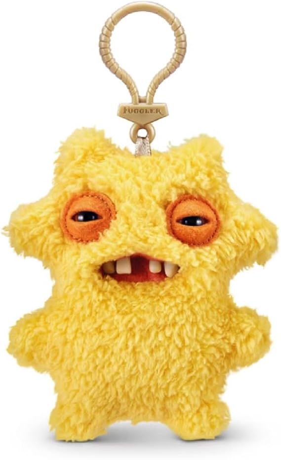 Fuggler 5" Sir Nubbynuts Key Ring Stuffed Animal - Yellow