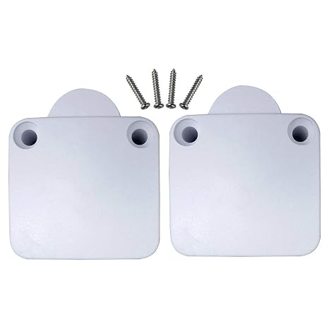 2 Pack Cupboard Door Lamp Switch Push to Break Cabinet Light Switch White