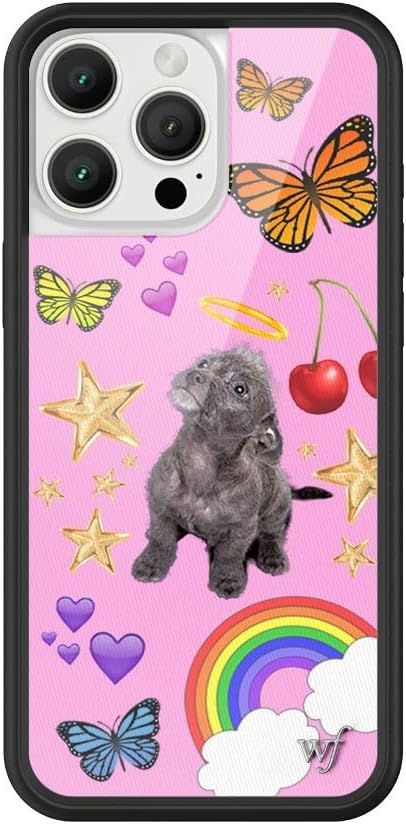 ワイルドフラワーケース - iPhone 16 Pro Max対応 - 子犬愛