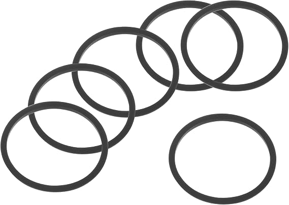 sourcing map 40oz Replacement Rubber Lid Seals, 2 Pcs 3" Diameter O Shaped Resealable Lid Gaskets for Stainless Steel Insulated Tumbler Mugs Cups Vacuum, Black