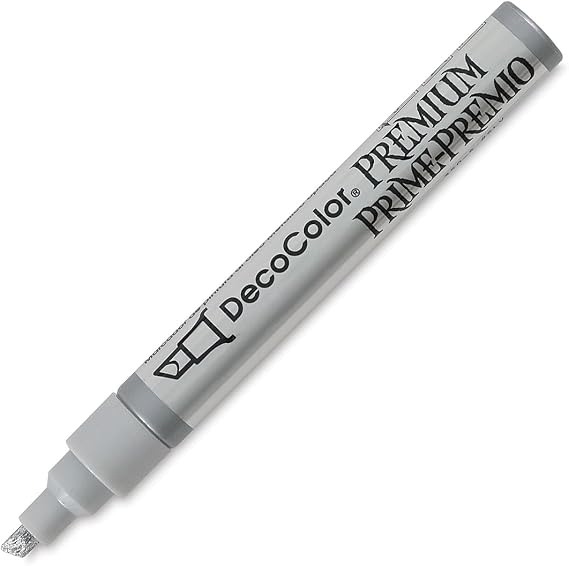 Marvy Uchida Decocolor Premium Markers Chisel Point Silver