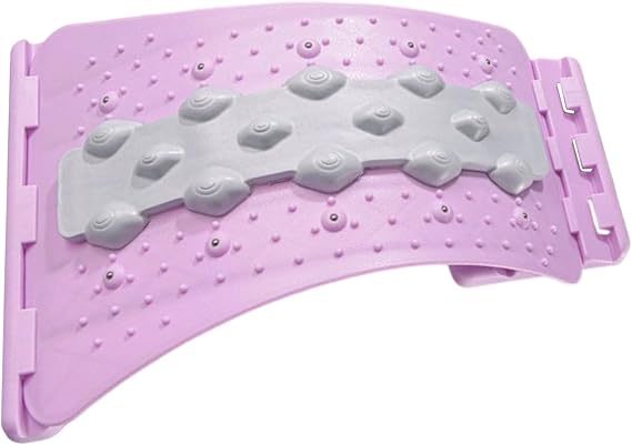 Back Stretching Device | 4 Level Adjustable Stretcher Massager Board - Back Massager for Spinal | for Men Women Boys Girls Youth Teens Athletes Daughter Family Friends