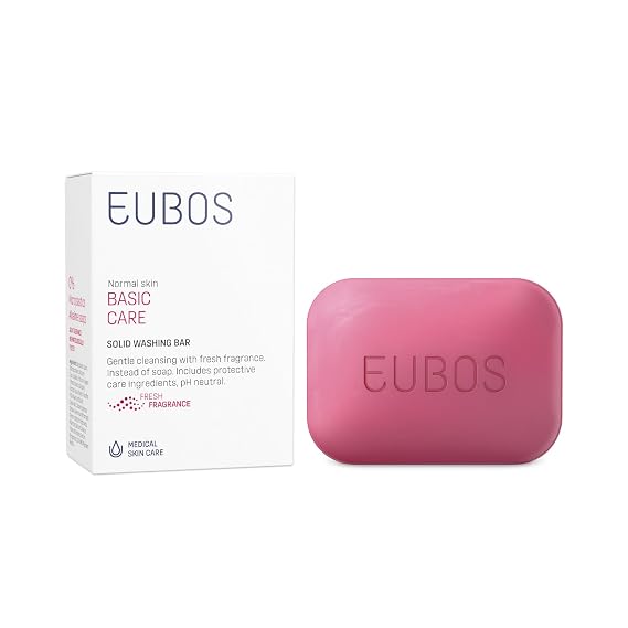 EUBOS Basic Skin Care Red Syndet For Combination Skin (Neutral pH, Without Alkaline Soap and Preservatives) 4.4 oz
