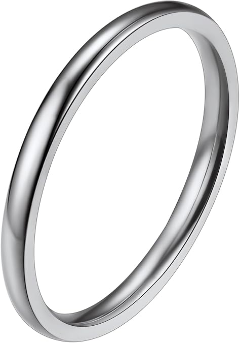 PROSTEEL Men's Stainless Steel Rings, 2/4/6/8MM Width Band - Send Gift Box