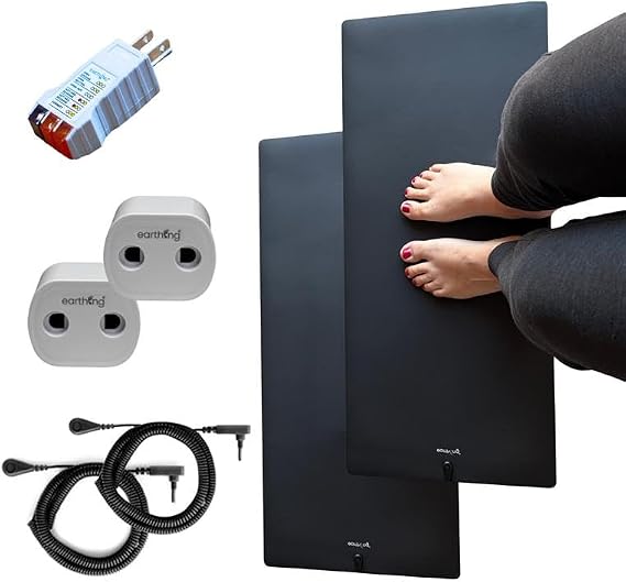 Earthing Universal Mat Kit 2 Pack, Clint Ober's Products, Grounding Mats for Office, Living Room, Kitchen