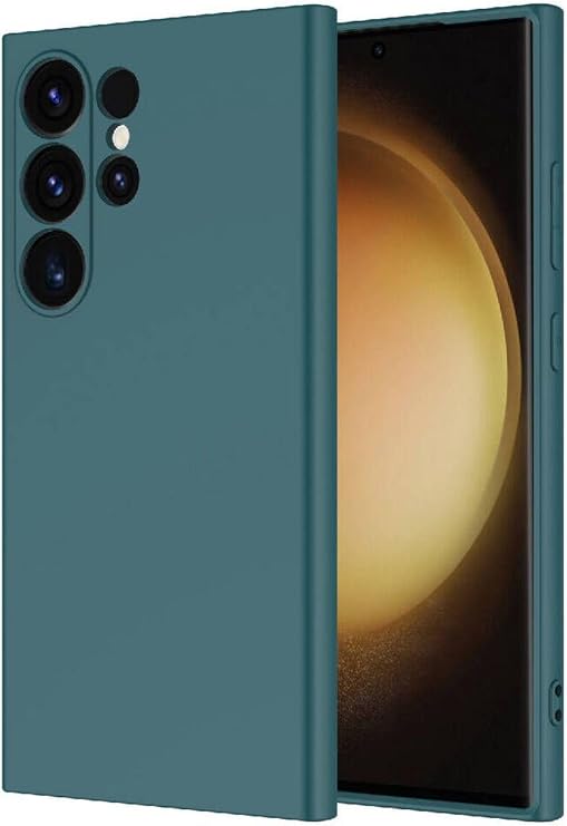 Samsung Galaxy S24 Ultra Kılıf Kamera Korumalı iÇi Süet Dokulu Lansman Tipi Silikon ile uyumlu