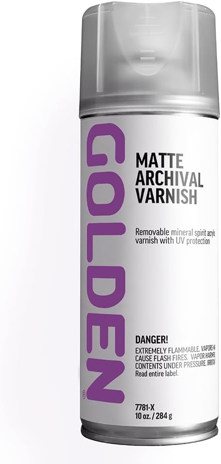 GOLDEN Matte Archival Varnish, 10 oz. Aerosol Can