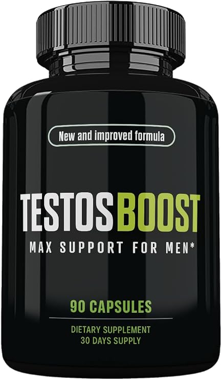 Advanced Formula, TestosBoost Pills, TestoBoost Dietary Supplements, 90 Vegetable Capsules, 1 Month Supply