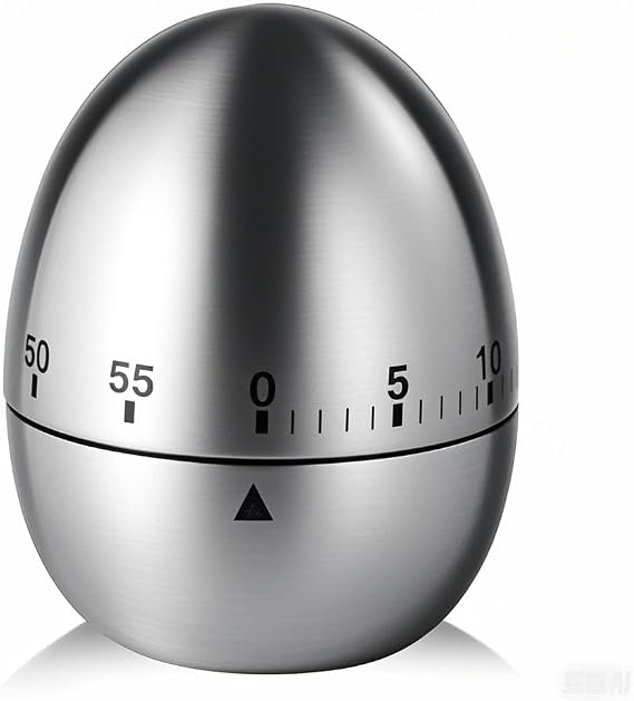 Egg Kitchen Timer Kitchen Timer 60-Minute Timer Mechanical Rotating Alarm Clock (Egg)
