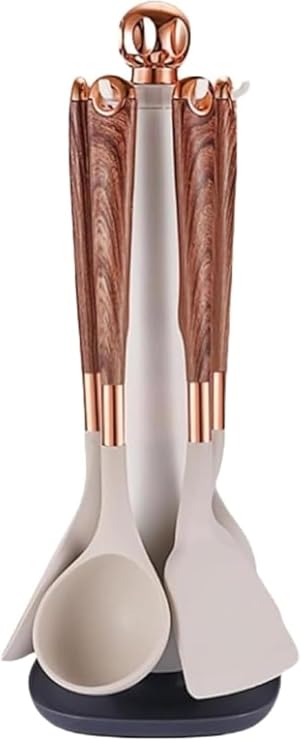 Kitchen Tool Set, Silicone Spatula, Cooking Set, Kitchen Utensils, Set of Cookware, Confectionery Tools, Kitchen Utensils, Heat Resistant, Durable, Antibacterial, Scratch-Resistant, Dishwasher Safe, Storage Stand Included, Cooking Utensils for Living Alone Heat-resistant Turner, Hanging Set