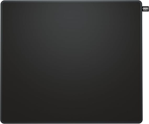 CHERRY XTRFY GP5, M Fabric Gaming Mouse Pad (320 x 270 x 3 mm), Smooth Speed Pad for Precision, Stitched Edges, Non-Slip, Machine-Washable, Black