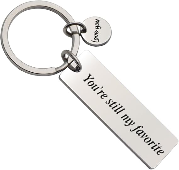Beeshion Anniversary Keychain Gift for Boyfriend You're Still My Favorite Keychain for Boyfriend Girlfriend Husband Wife